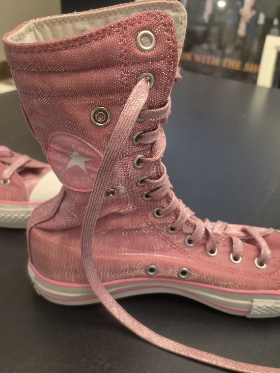 Converse Shoes - Converse All Star High-Top Flip-down Canvas Sneaker - Pink